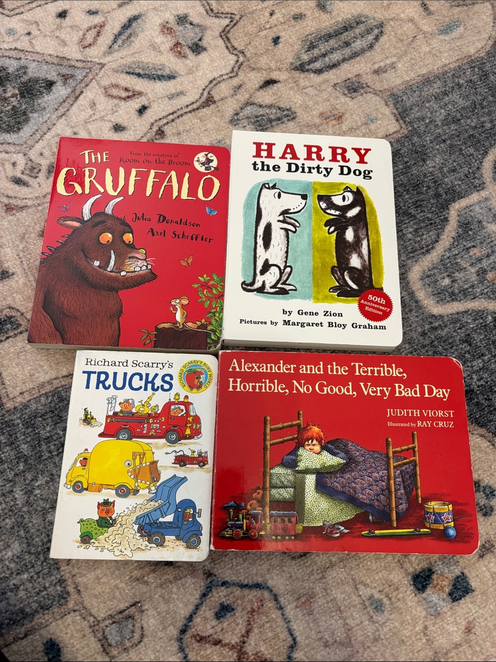 Scholastic Kids Board Book Set - Red, White, Yellow, Blue Covers